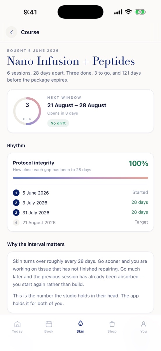 Course progress
